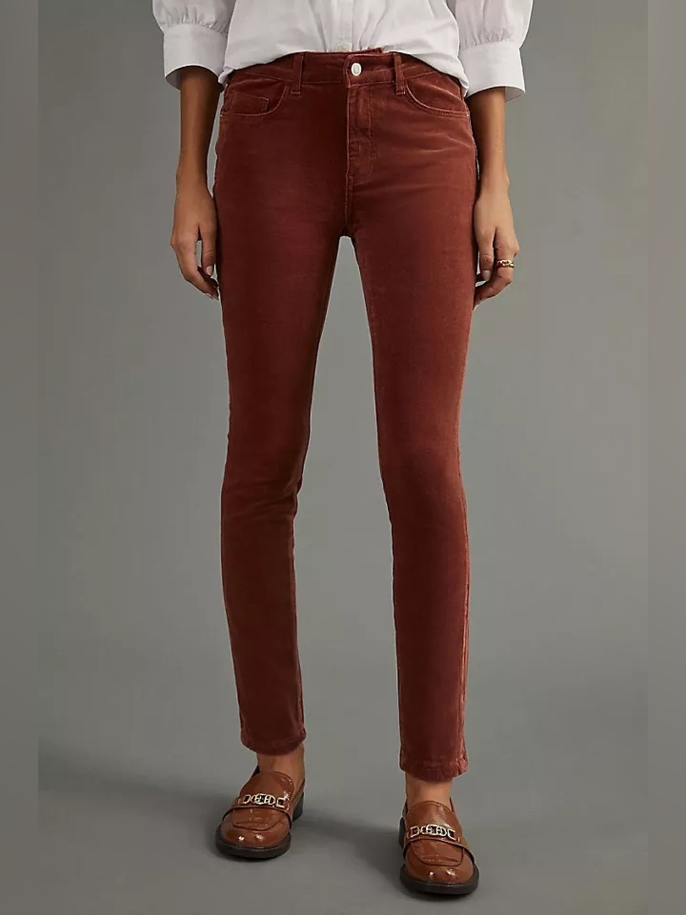 Pilcro Anthropologie high rise skinny corduroy pants fall stretch